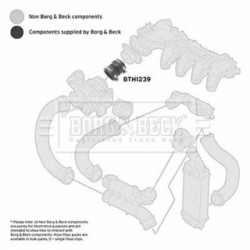 Hose Clip BORG & BECK BTH1239 OE Ref 0382 EL