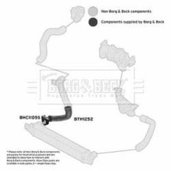 Hose Clip BORG & BECK BTH1252 OE Ref 0382 LT