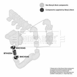 Hose Clip BORG & BECK BTH1254 OE Ref 0382 AP