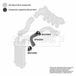 Hose Clip BORG & BECK BTH1259 OE Ref 0382.Y6