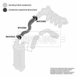 Hose Clip BORG & BECK BTH1260 OE Ref 0382.Y7