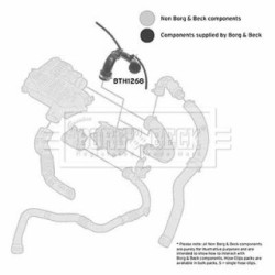 Hose Clip BORG & BECK BTH1268 OE Ref 8200136780