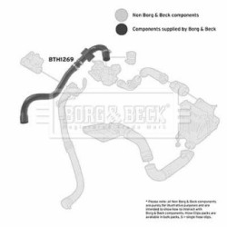 Hose Clip BORG & BECK BTH1269 OE Ref 82 00 384 940