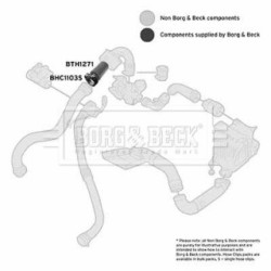 Hose Clip BORG & BECK BTH1271 OE Ref 82 00 384 940