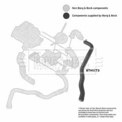 Hose Clip BORG & BECK BTH1273 OE Ref 60 01 549 066