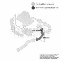 Hose Clip BORG & BECK BTH1276 OE Ref 82 00 459 060