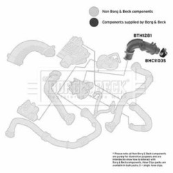 Hose Clip BORG & BECK BTH1281 OE Ref 8200164191