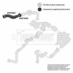 Hose Clip BORG & BECK BTH1283 OE Ref 8200534296