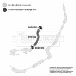 Hose Clip BORG & BECK BTH1292 OE Ref 2S7Q6N696AA