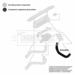 Hose Clip BORG & BECK BTH1294 OE Ref 2C16-6K683-AA