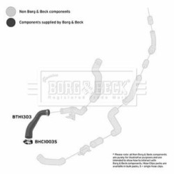 Hose Clip BORG & BECK BTH1303 OE Ref 1222891