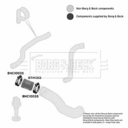 Hose Clip BORG & BECK BTH1313 OE Ref PNH500190