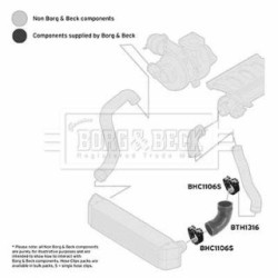 Hose Clip BORG & BECK BTH1316 OE Ref PNH000163