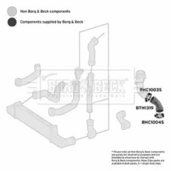 Hose Clip BORG & BECK BTH1319 OE Ref 210 528 30 82