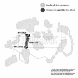 Hose Clip BORG & BECK BTH1350 OE Ref 6460980083