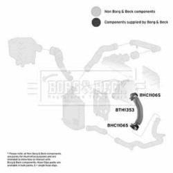 Hose Clip BORG & BECK BTH1353 OE Ref 638 528 11 82