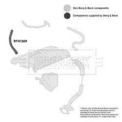Hose Clip BORG & BECK BTH1369 OE Ref 90412281