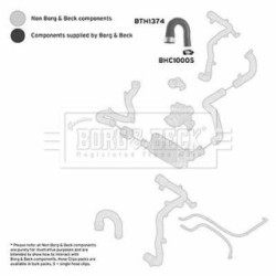Hose Clip BORG & BECK BTH1374 OE Ref 5860818