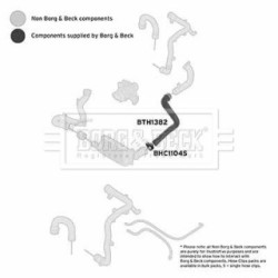 Hose Clip BORG & BECK BTH1382 OE Ref 5835847