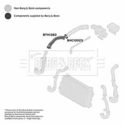 Hose Clip BORG & BECK BTH1383 OE Ref 55352162
