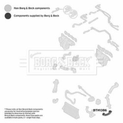 Hose Clip BORG & BECK BTH1386 OE Ref 55556525