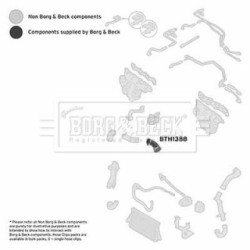 Hose Clip BORG & BECK BTH1388 OE Ref 5860824