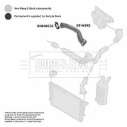 Hose Clip BORG & BECK BTH1392 OE Ref 835463