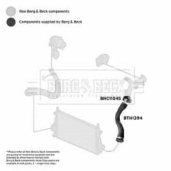 Hose Clip BORG & BECK BTH1394 OE Ref 13 02 277