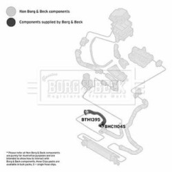 Hose Clip BORG & BECK BTH1395 OE Ref 58 60 547