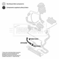Hose Clip BORG & BECK BTH1398 OE Ref 5860549