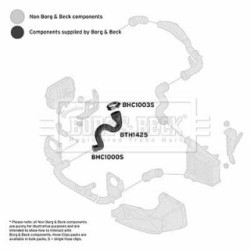 Hose Clip BORG & BECK BTH1425 OE Ref 8E0 145 834 AH