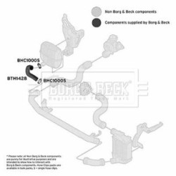 Hose Clip BORG & BECK BTH1428 OE Ref 4F0 145 832 C