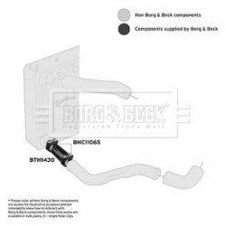 Hose Clip BORG & BECK BTH1430 OE Ref ESR2729