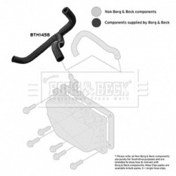 Crankcase Breather Hose BORG & BECK BTH1458 OE Ref 1337254