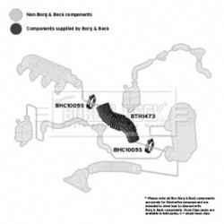 Air Filter Intake Hose BORG & BECK BTH1473 OE Ref 1321182080