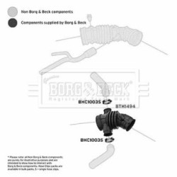 Air Filter Intake Hose BORG & BECK BTH1494 OE Ref 96536714