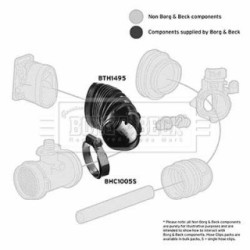 Air Filter Intake Hose BORG & BECK BTH1495 OE Ref 13711247031