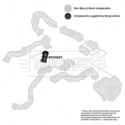 Hose Clip BORG & BECK BTH1507 OE Ref 144600835R