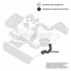 Hose Clip BORG & BECK BTH1523 OE Ref 44 16 139 BORG & BECK