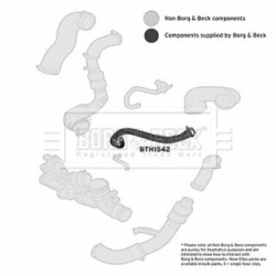 Hose Clip BORG & BECK BTH1542 OE Ref C2Z4536