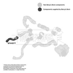 Hose Clip BORG & BECK BTH1577 OE Ref 144601524R BORG & BECK