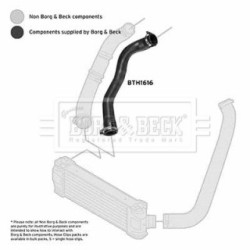 Hose Clip BORG & BECK BTH1616 OE Ref 6C116K683AC