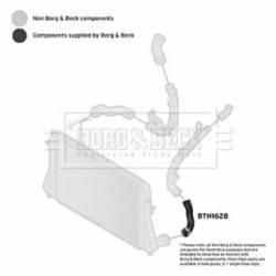 Hose Clip BORG & BECK BTH1628 OE Ref 1K0 145 832 Q
