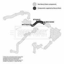 Air Filter Intake Hose BORG & BECK BTH1643 OE Ref 82 00 500 383