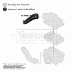 Air Filter Intake Hose BORG & BECK BTH1647 OE Ref 8C169C623CB