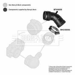 Air Filter Intake Hose BORG & BECK BTH1655 OE Ref 13541705209