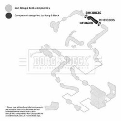 Hose Clip BORG & BECK BTH1688 OE Ref 1H0145834G