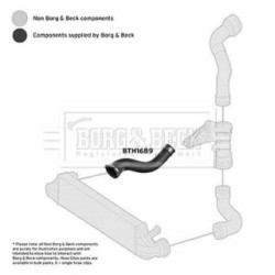 Hose Clip BORG & BECK BTH1689 OE Ref 2045281882