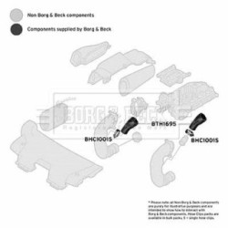 Hose Clip BORG & BECK BTH1695 OE Ref 13717787863