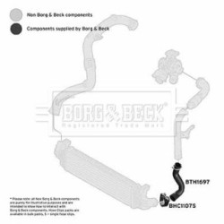Hose Clip BORG & BECK BTH1697 OE Ref 1516729